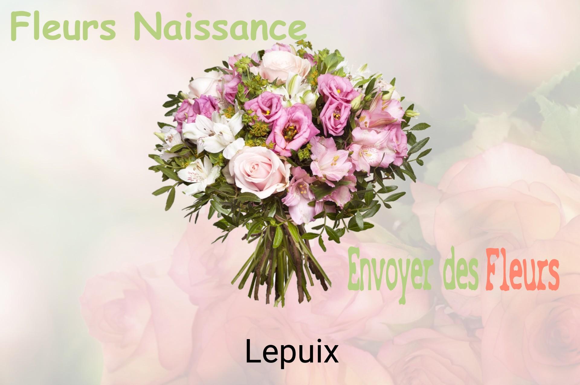 Bouquet de fleurs de naissance livré à Lepuix